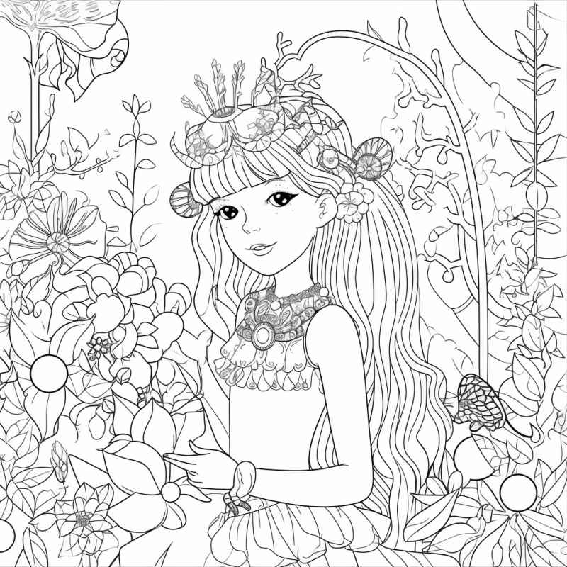 Feen Ausmalbilder 098