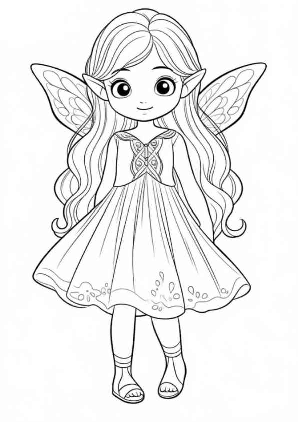 Feen Ausmalbilder 169