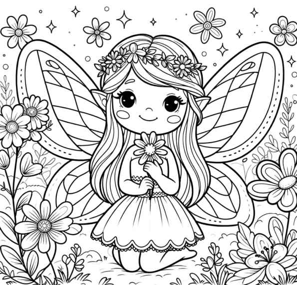 Feen Ausmalbilder 259
