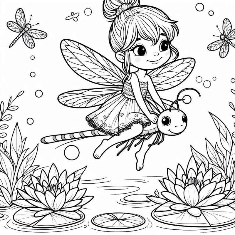 Feen Ausmalbilder 279