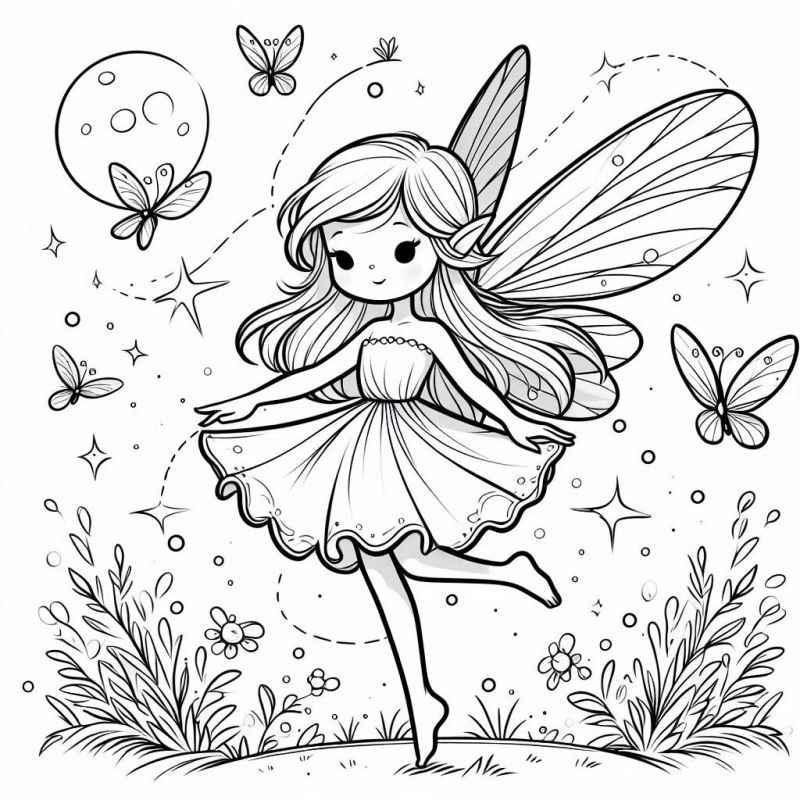 Feen Ausmalbilder 325