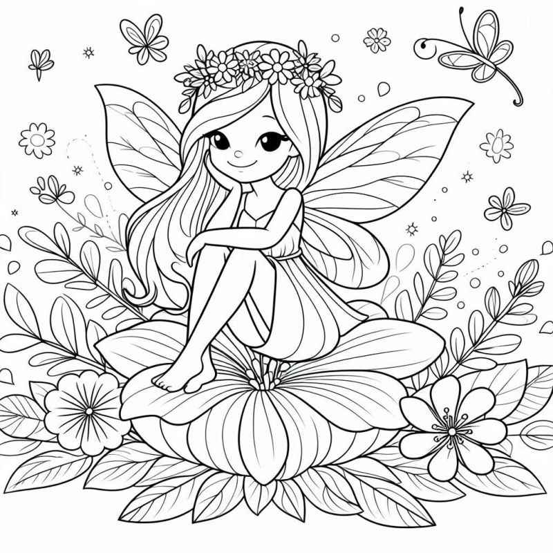 Feen Ausmalbilder 405