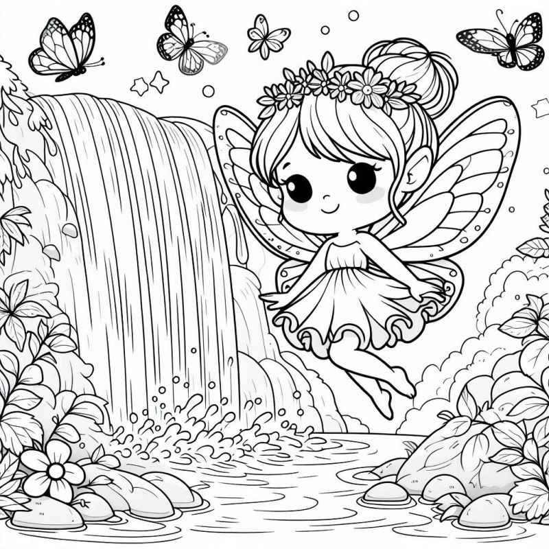 Feen Ausmalbilder 413