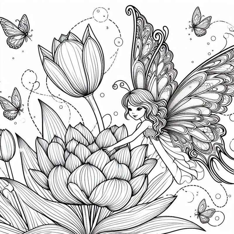 Feen Ausmalbilder 472