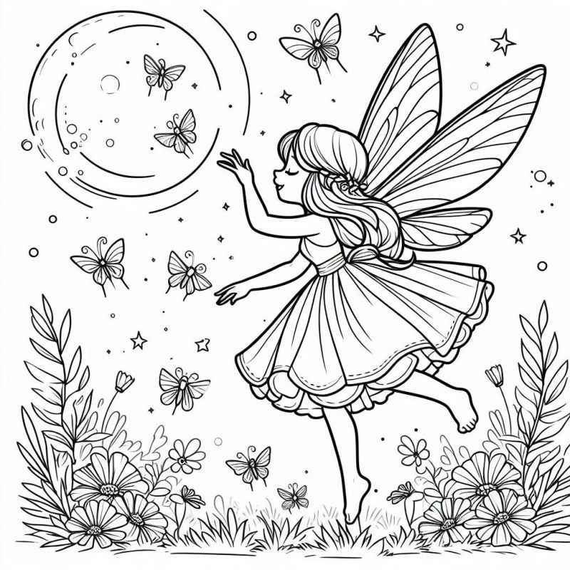 Feen Ausmalbilder 484