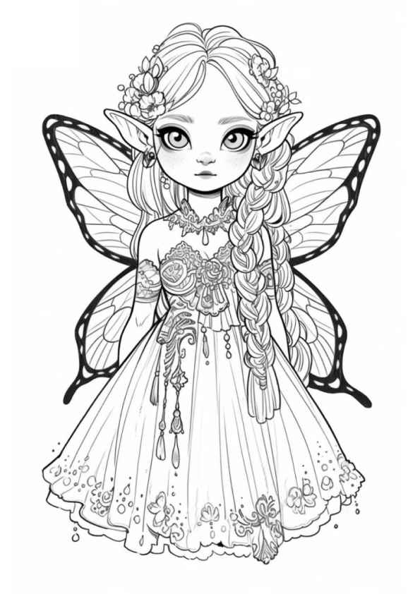Feen Ausmalbilder 491