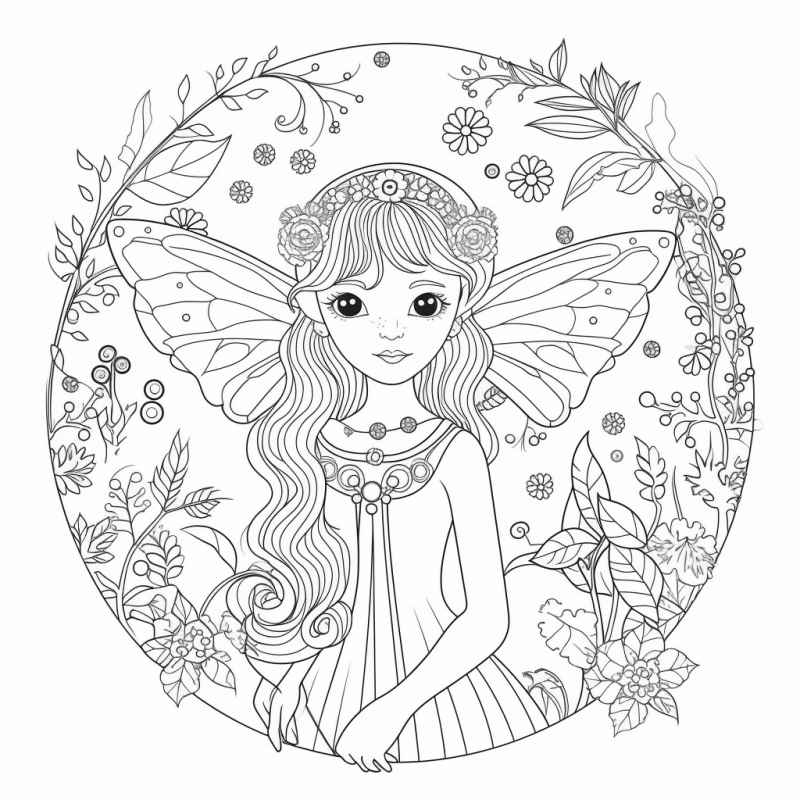 Feen Ausmalbilder 519