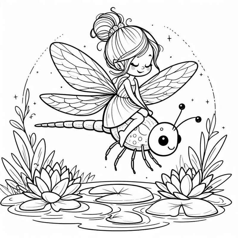 Feen Ausmalbilder 589