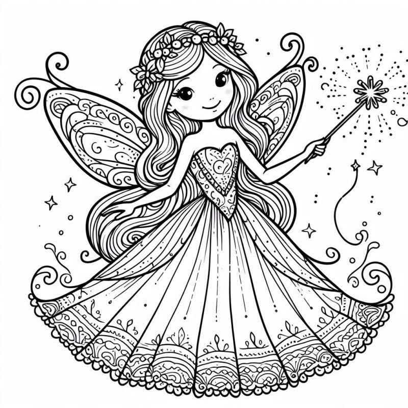 Feen Ausmalbilder 602