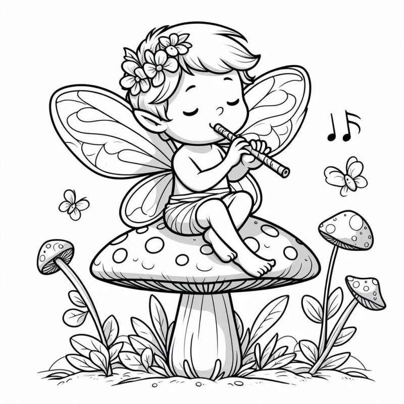 Feen Ausmalbilder 670