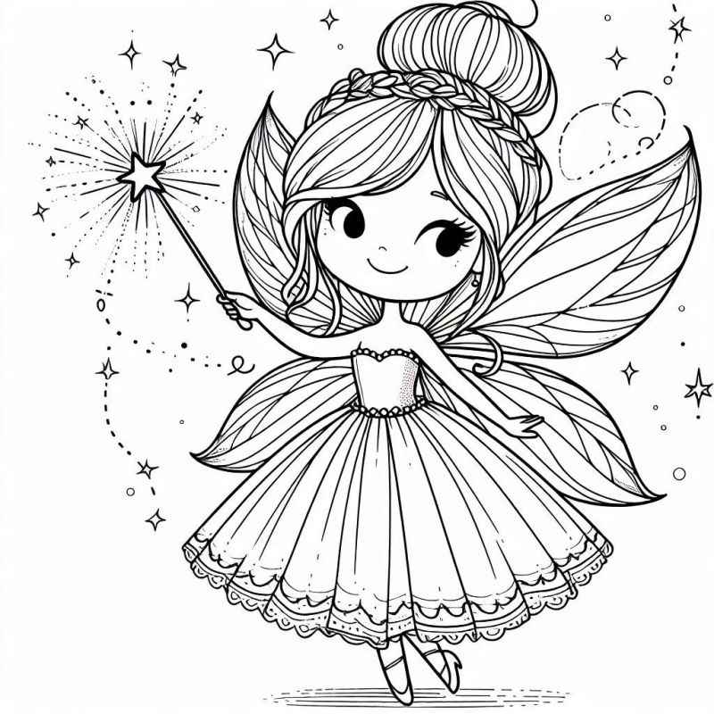 Feen Ausmalbilder 694