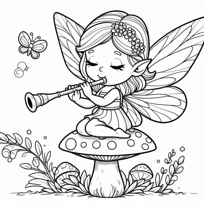 Feen Ausmalbilder 720