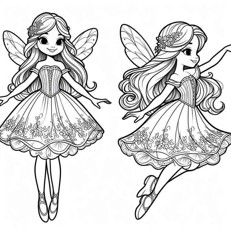 Feen Ausmalbilder 730