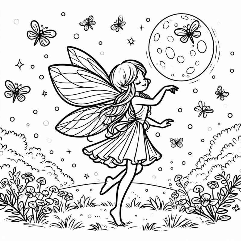 Feen Ausmalbilder 781