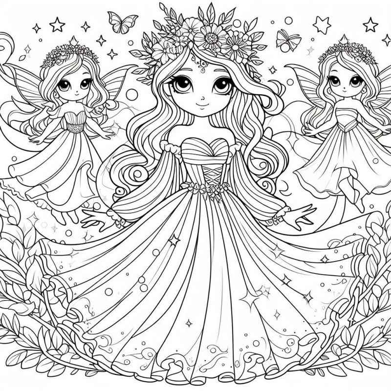 Feen Ausmalbilder 792