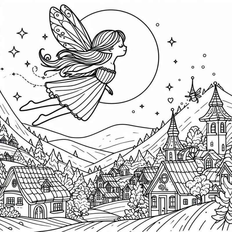 Feen Ausmalbilder 873