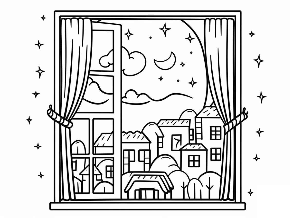 Fenster Ausmalbilder 466