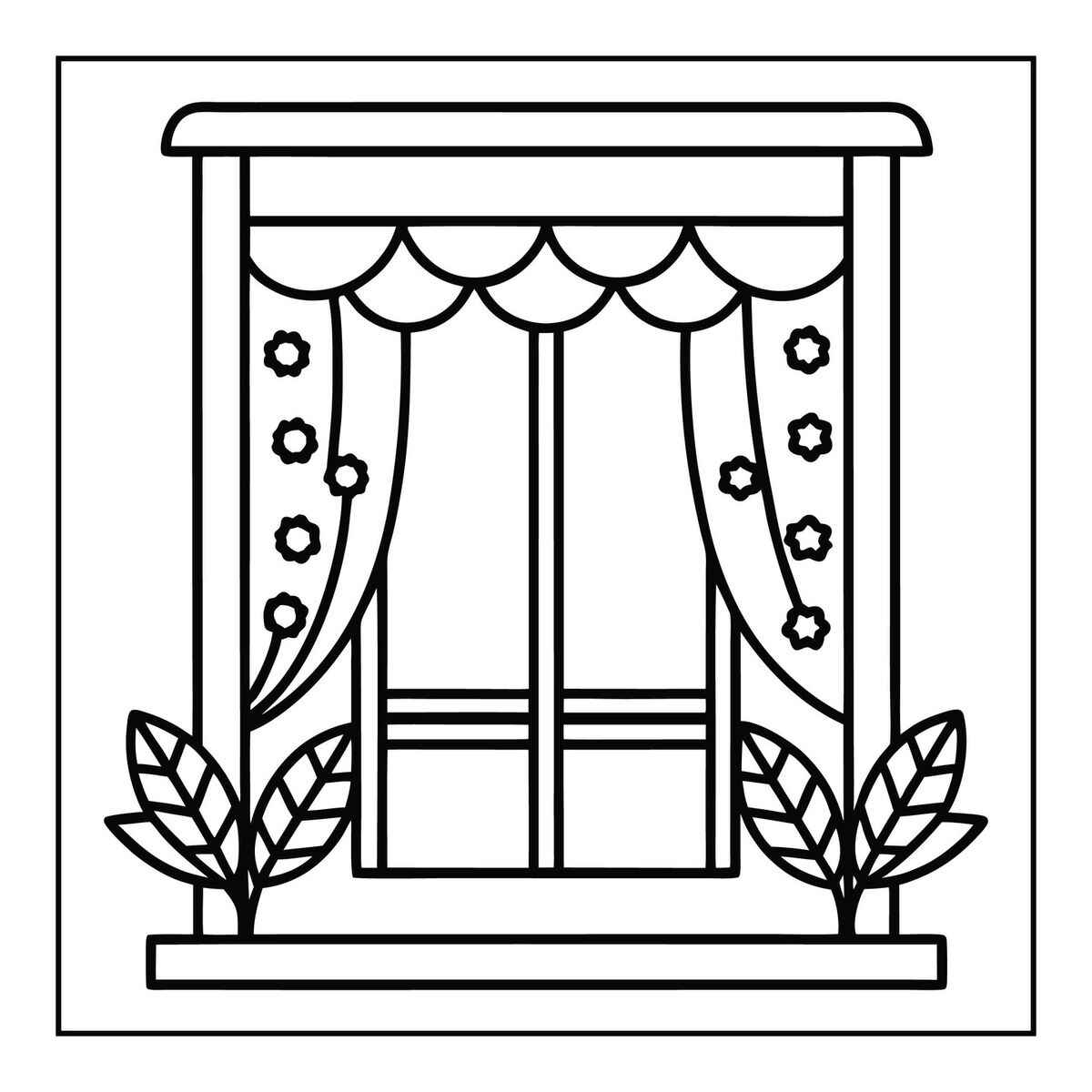 Fenster Ausmalbilder 892