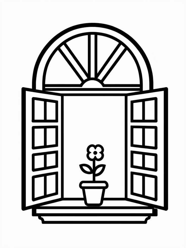 Fenster Ausmalbilder 955