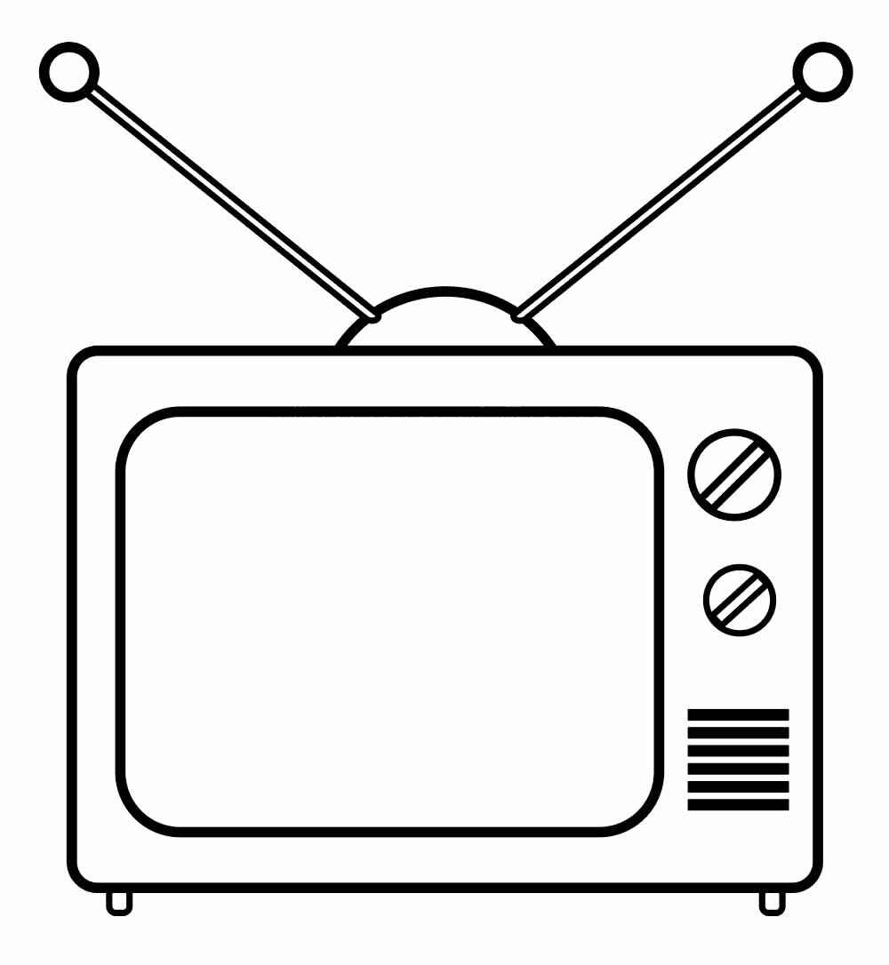 Fernsehen Ausmalbilder 948