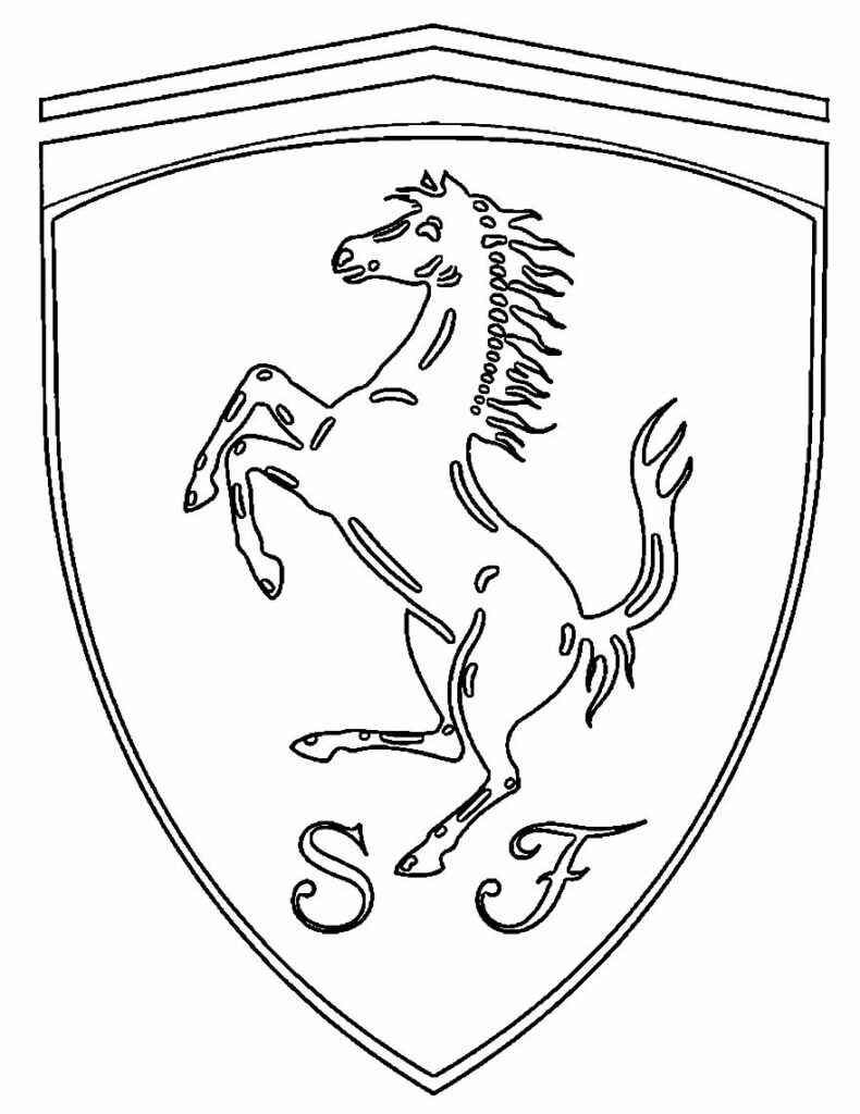 Ferrari Ausmalbilder 077