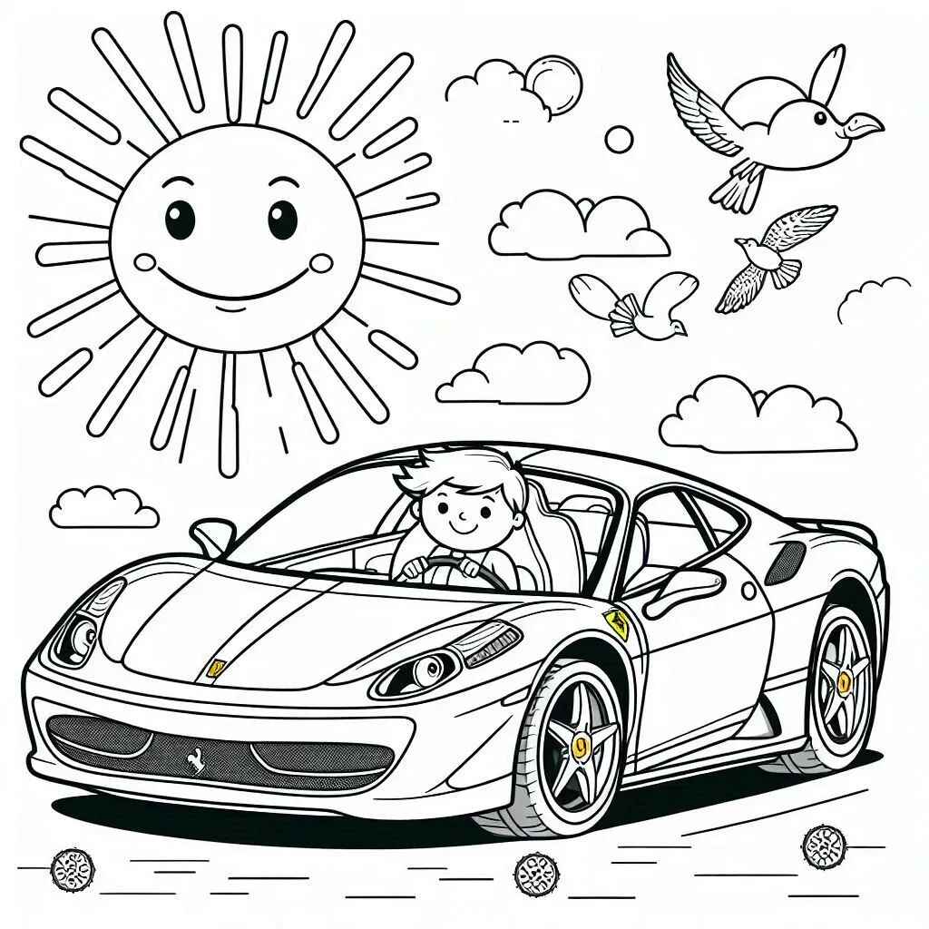 Ferrari Ausmalbilder 362