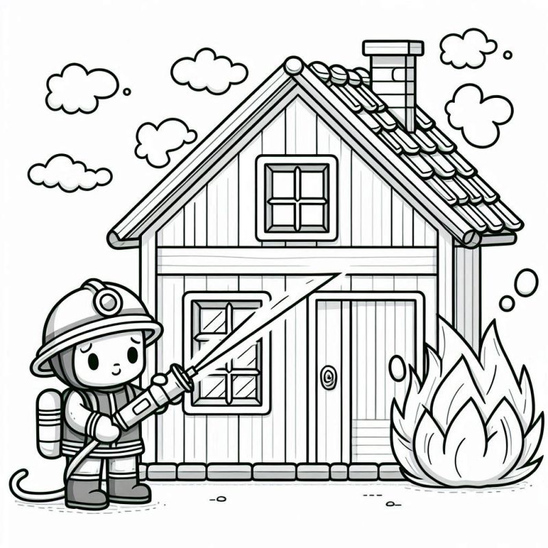 Feuer Ausmalbilder 224