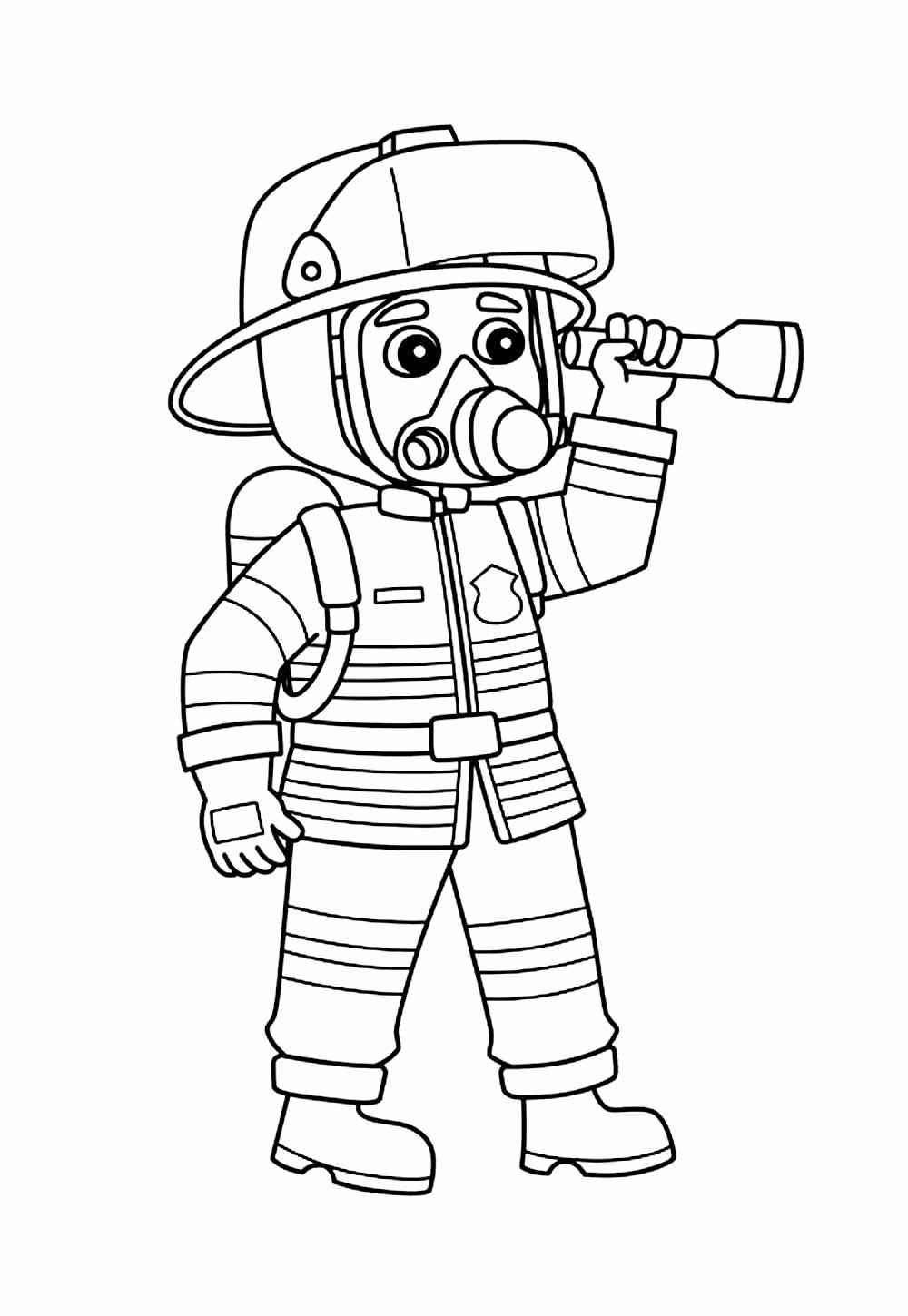 Feuerwehrleute Ausmalbilder 693