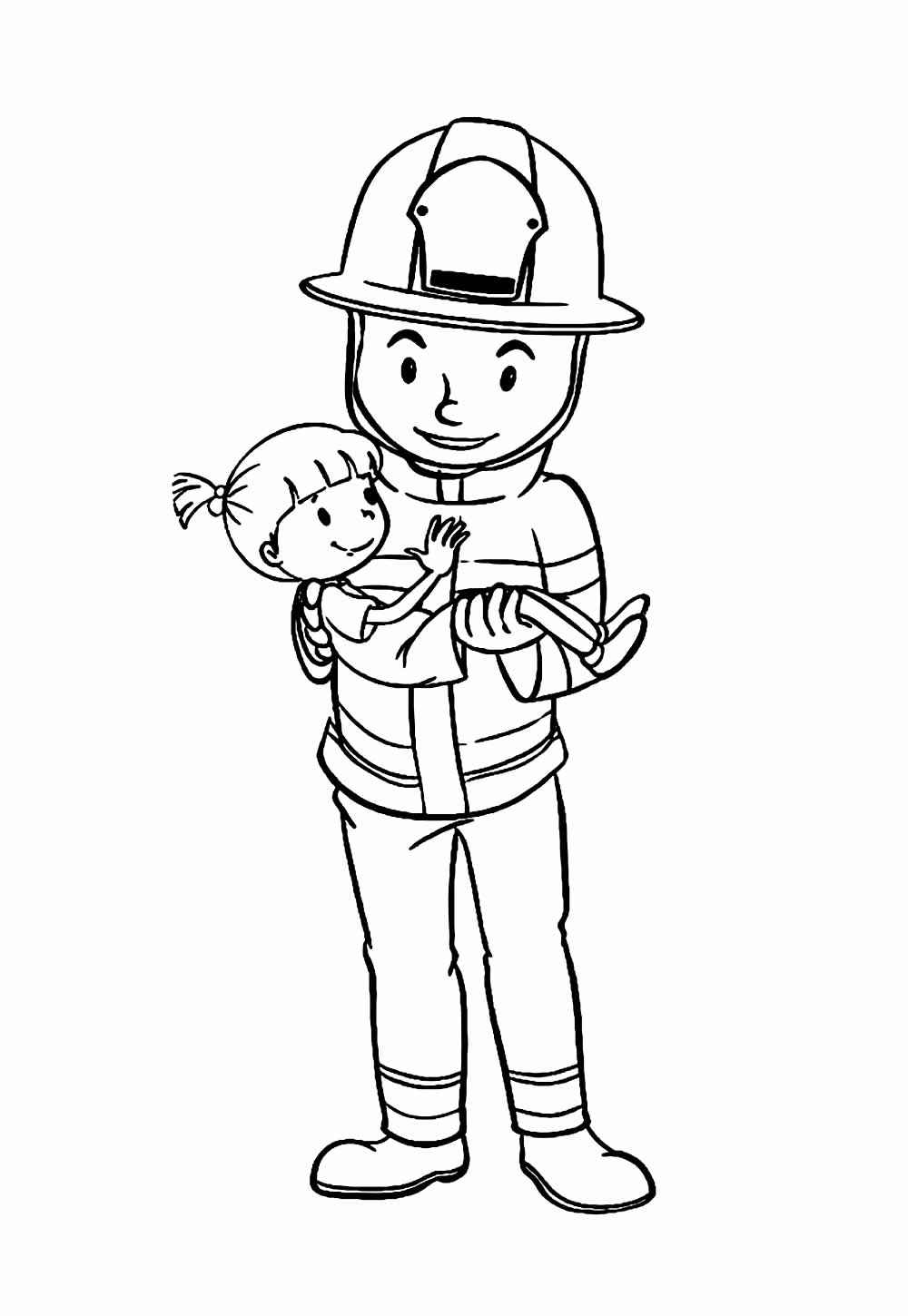 Feuerwehrleute Ausmalbilder 929