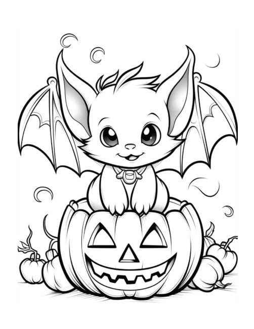 Fledermaus Ausmalbilder 011