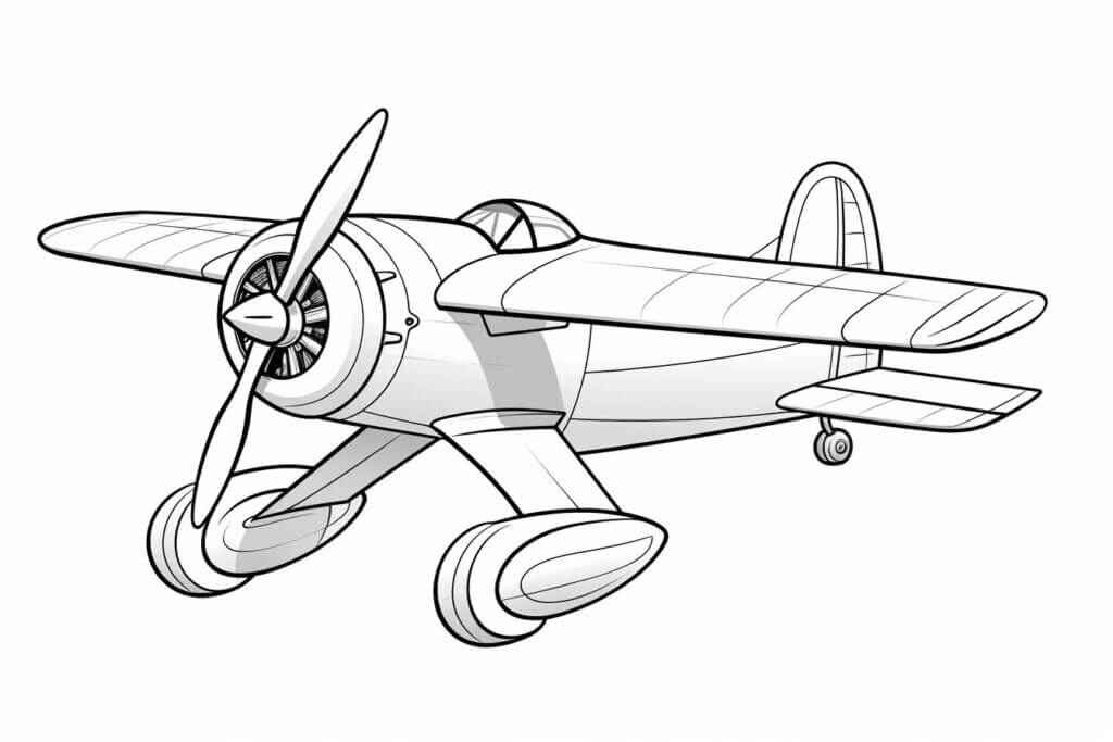 Flugzeuge Ausmalbilder 049