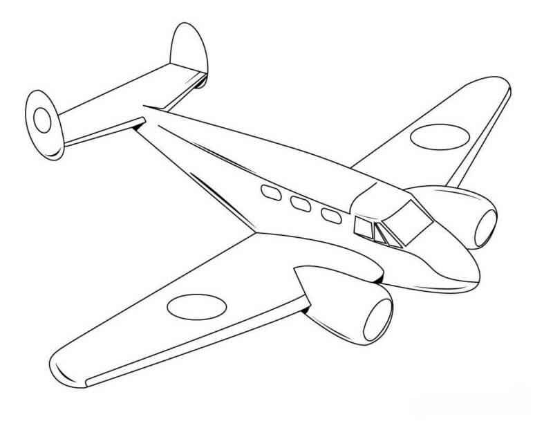 Flugzeuge Ausmalbilder 300