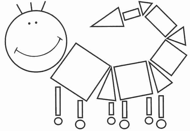 Formen Ausmalbilder 343