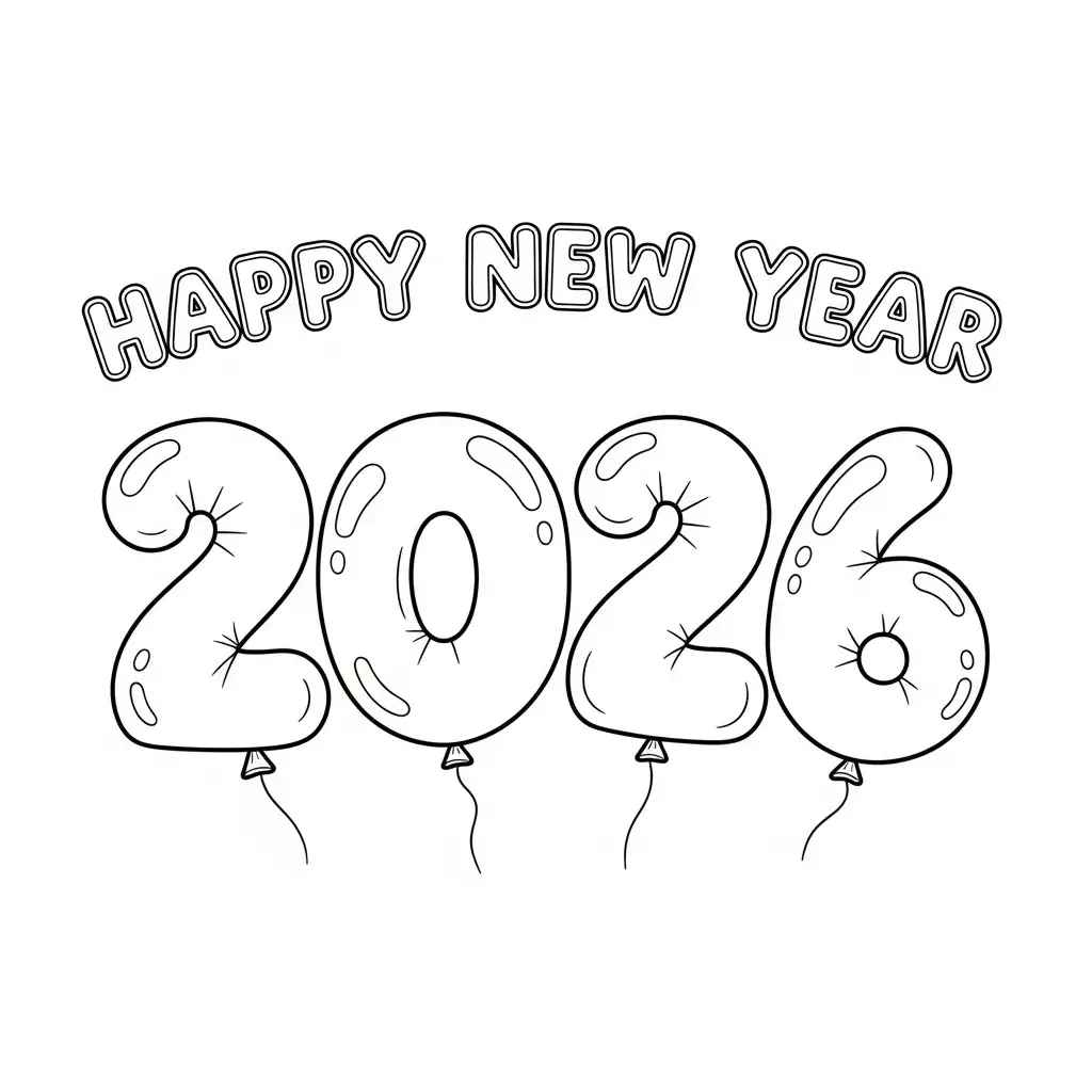Frohes Neues Jahr Ausmalbilder 187