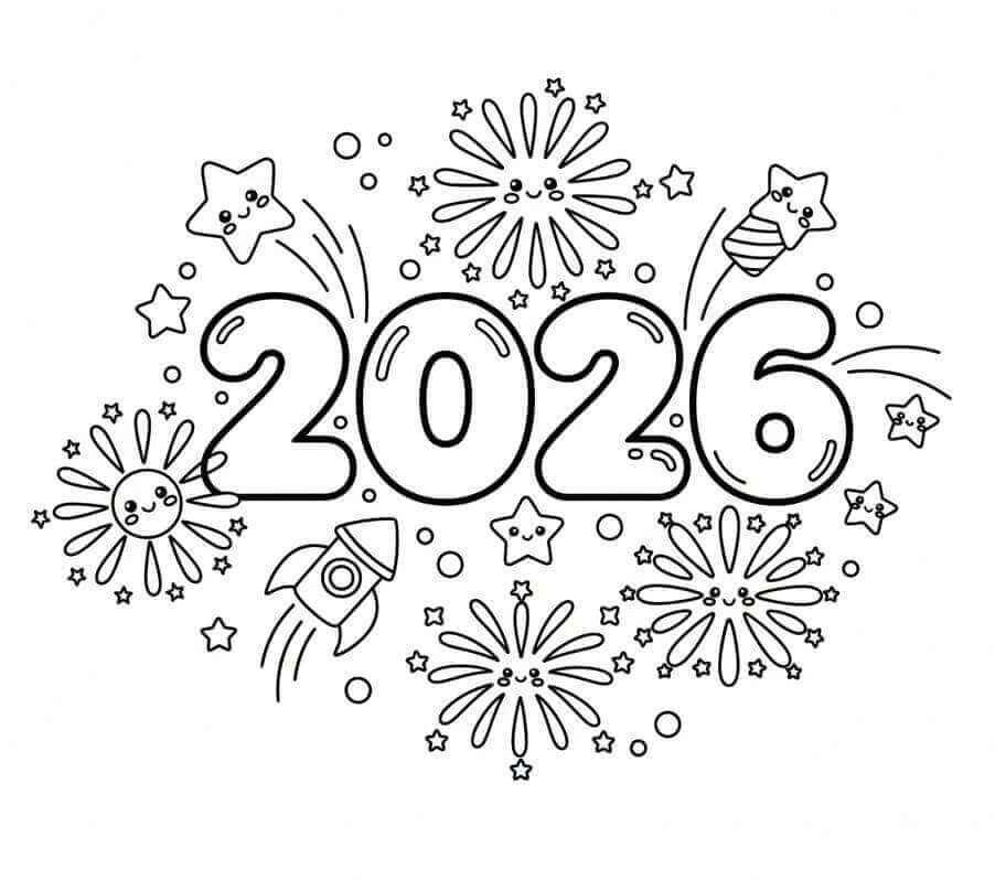 Frohes Neues Jahr Ausmalbilder 320