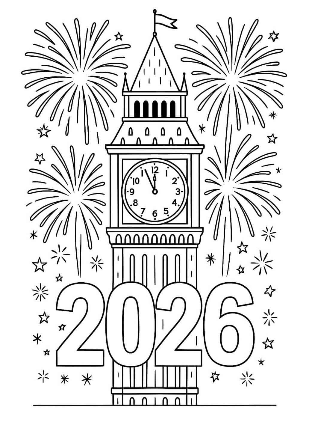 Frohes Neues Jahr Ausmalbilder 465