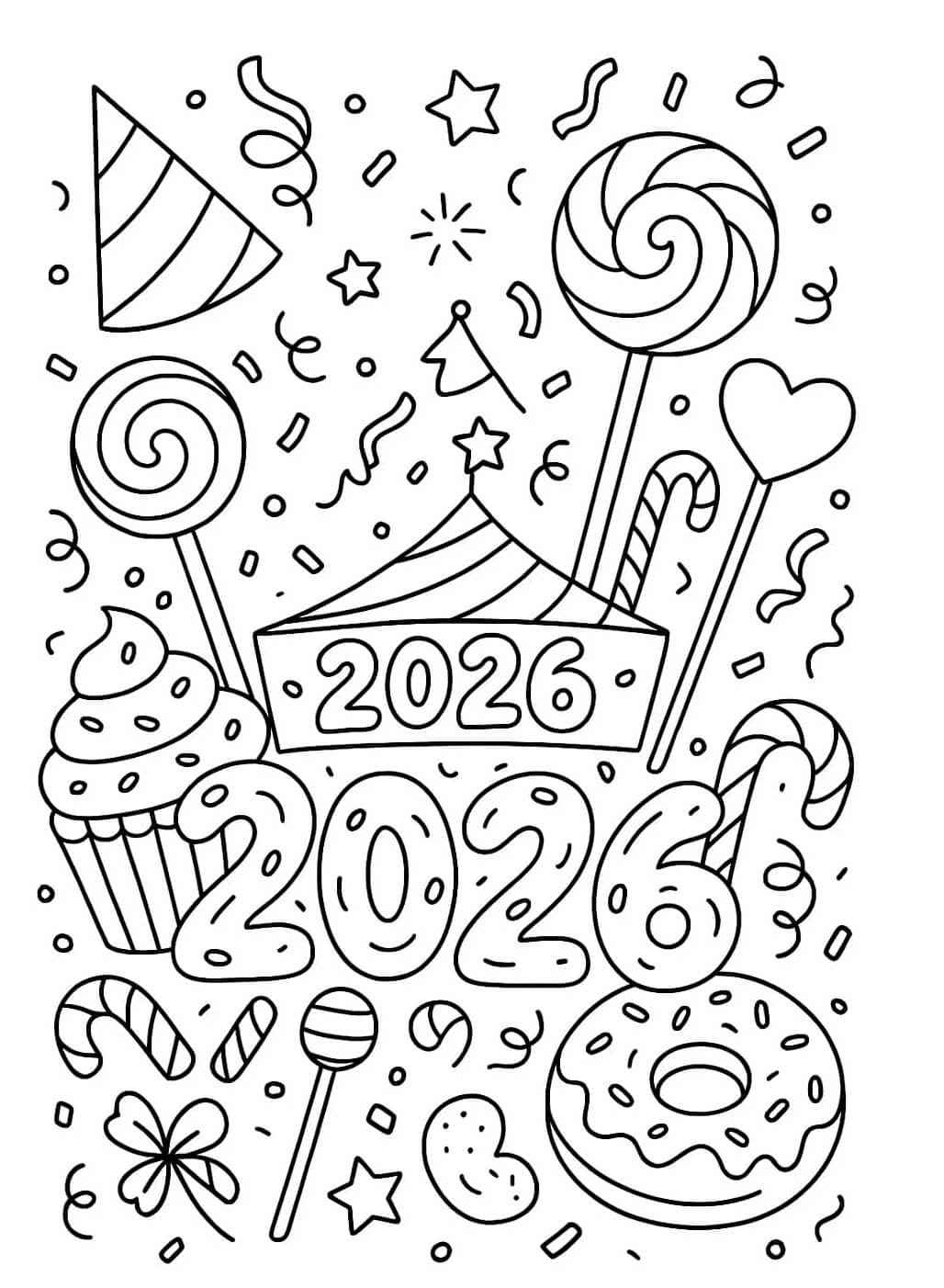 Frohes Neues Jahr Ausmalbilder 562