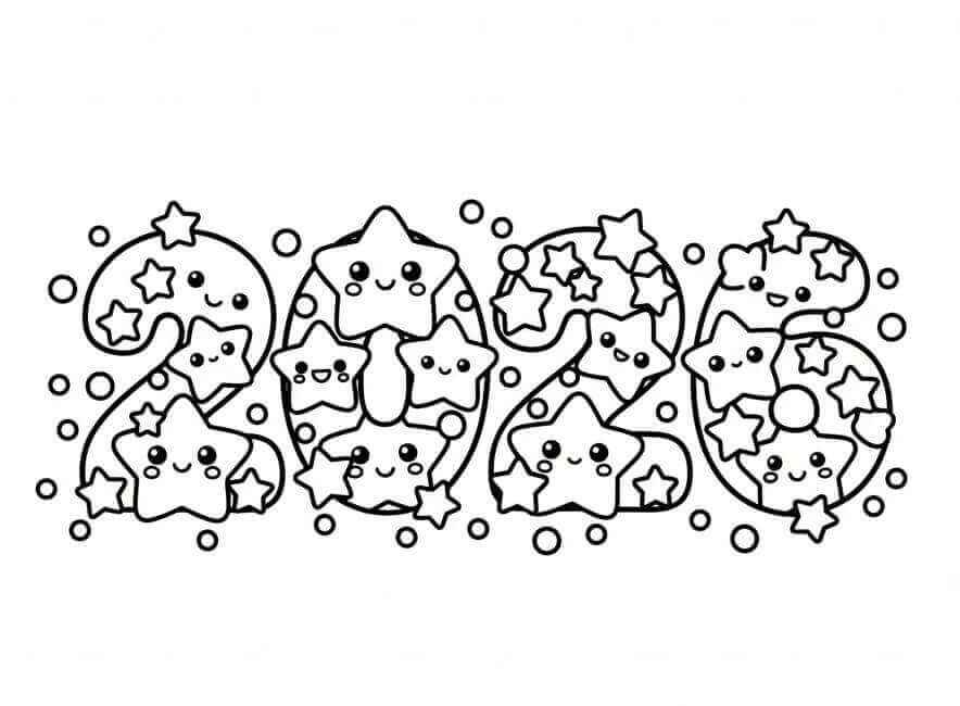 Frohes Neues Jahr Ausmalbilder 583