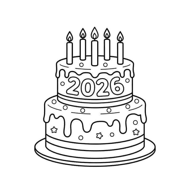 Frohes Neues Jahr Ausmalbilder 709