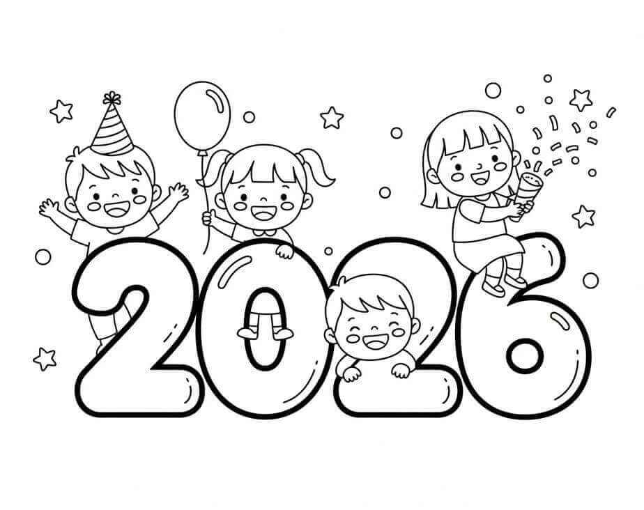 Frohes Neues Jahr Ausmalbilder 823