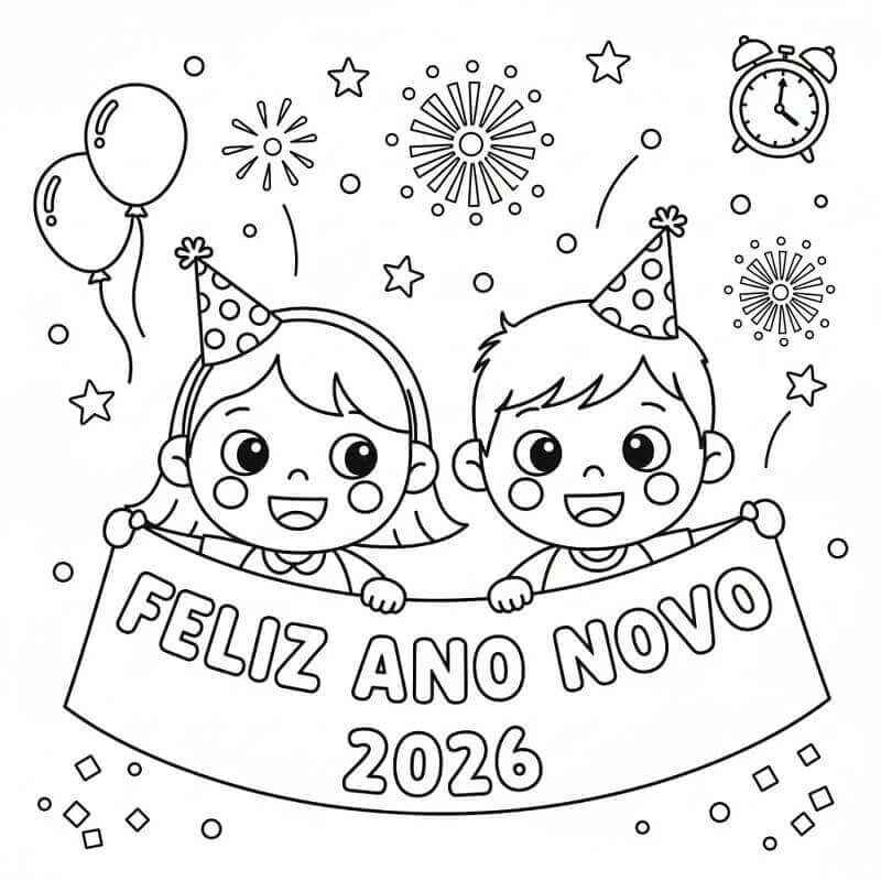 Frohes Neues Jahr Ausmalbilder 863