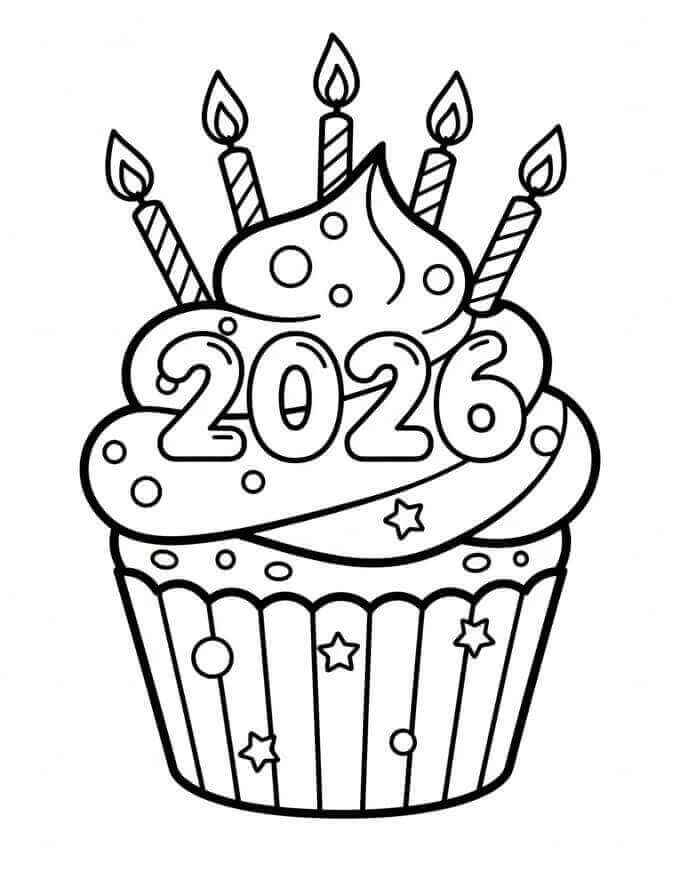 Frohes Neues Jahr Ausmalbilder 900