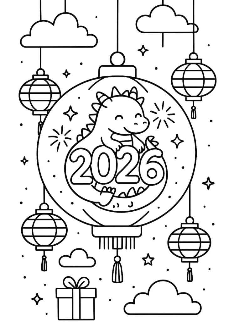 Frohes Neues Jahr Ausmalbilder 968