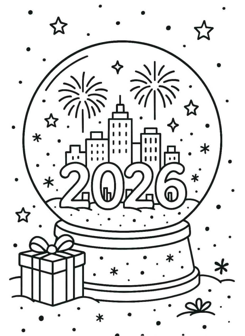 Frohes Neues Jahr Ausmalbilder 981