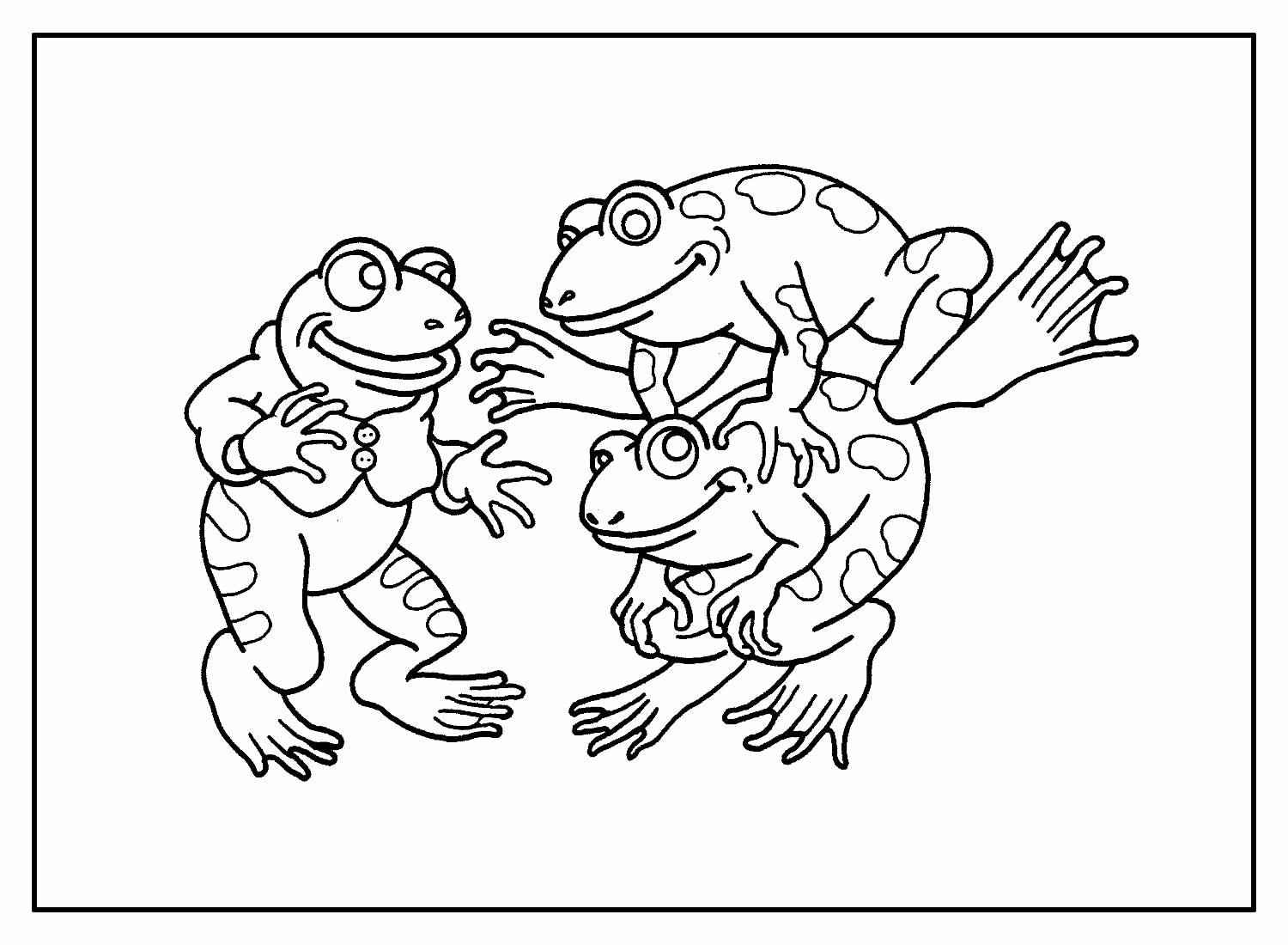 Frösche Ausmalbilder 111