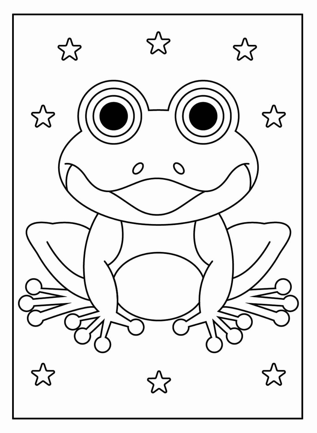 Frösche Ausmalbilder 127