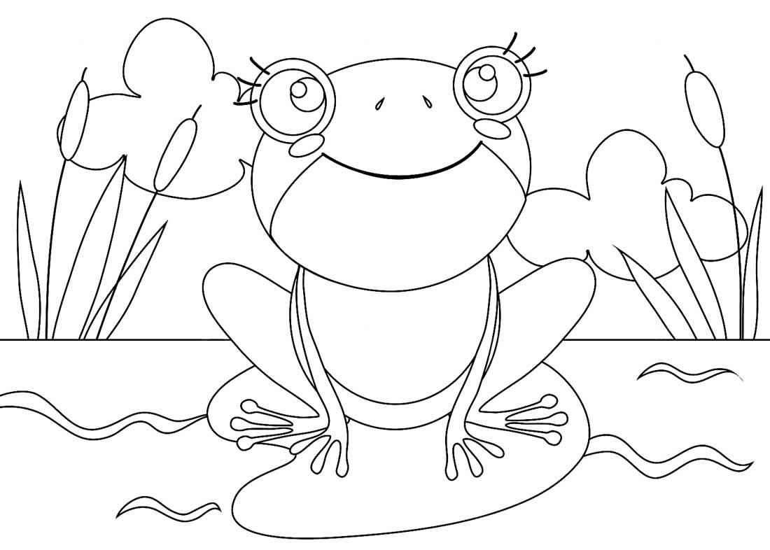 Frösche Ausmalbilder 186