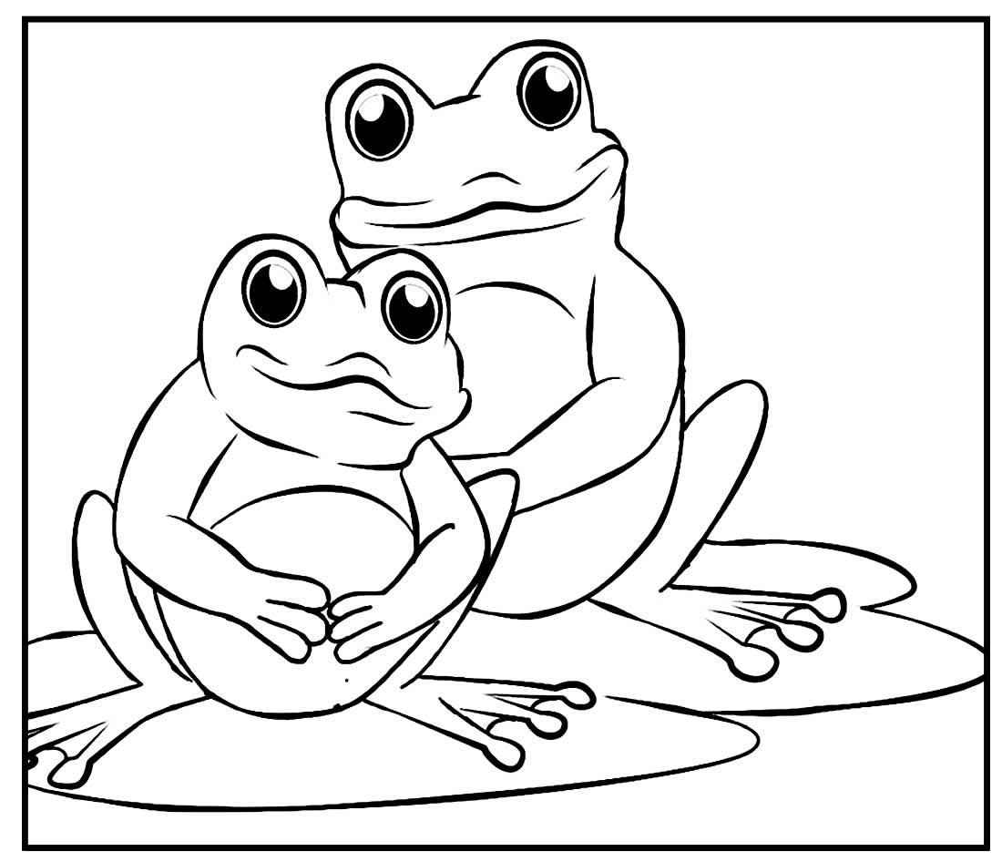 Frösche Ausmalbilder 437