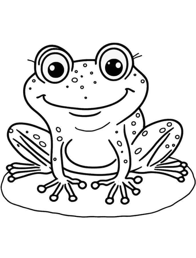 Frösche Ausmalbilder 523