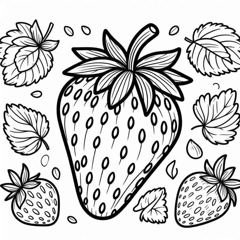 Früchte Ausmalbilder 007